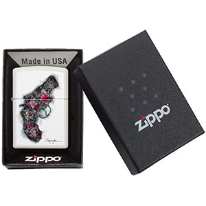 Zippo Pistola de Flores Blanco – 29894